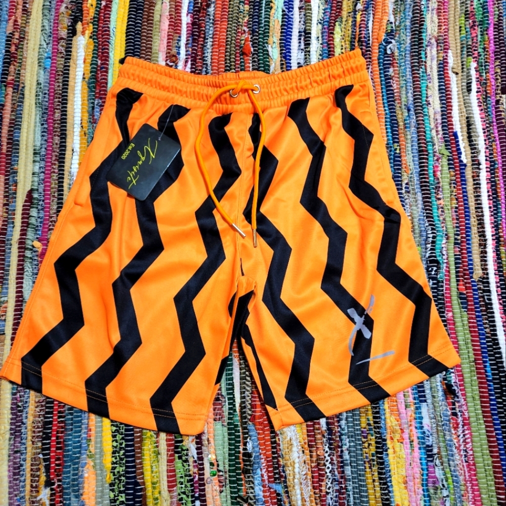 Xquisite "orange wave" shorts